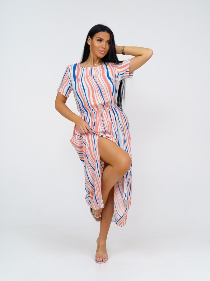 Ассоль(волна коралл) платье