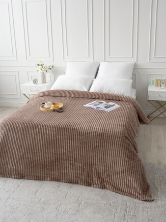 Вертикаль(терракот) плед велсофт