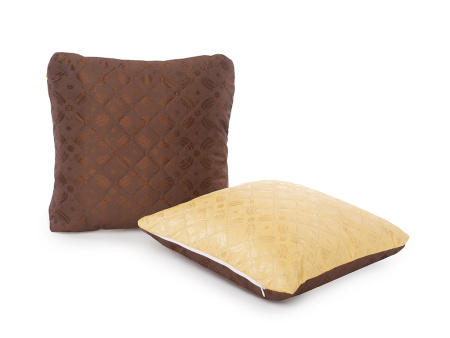 Капучино подушка файбер трикот 40*40