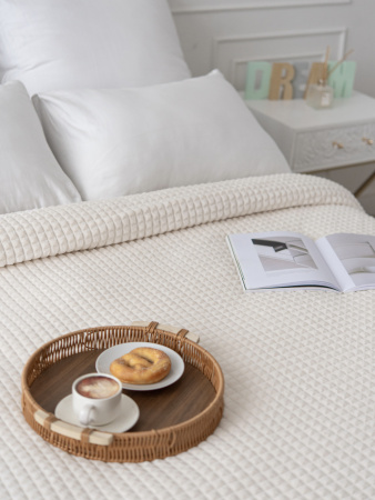 Мозаика(молоко) плед велсофт