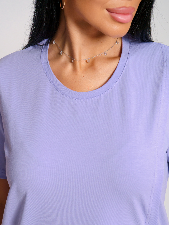 Асимметрия(лаванда) футболка