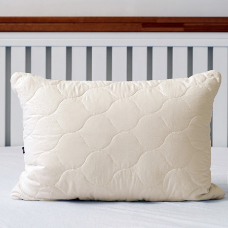 Подушка стеганая файбер м/ф (беж)