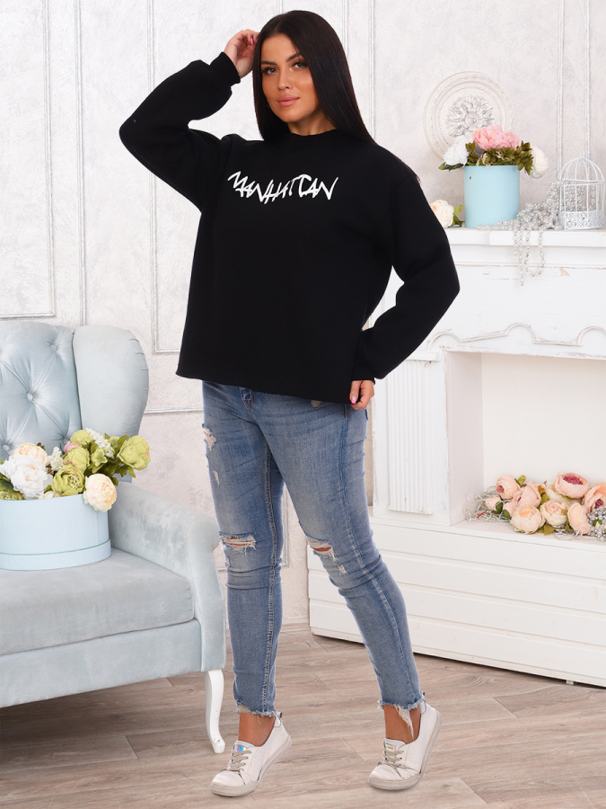 Манхэттен (черная) толстовка