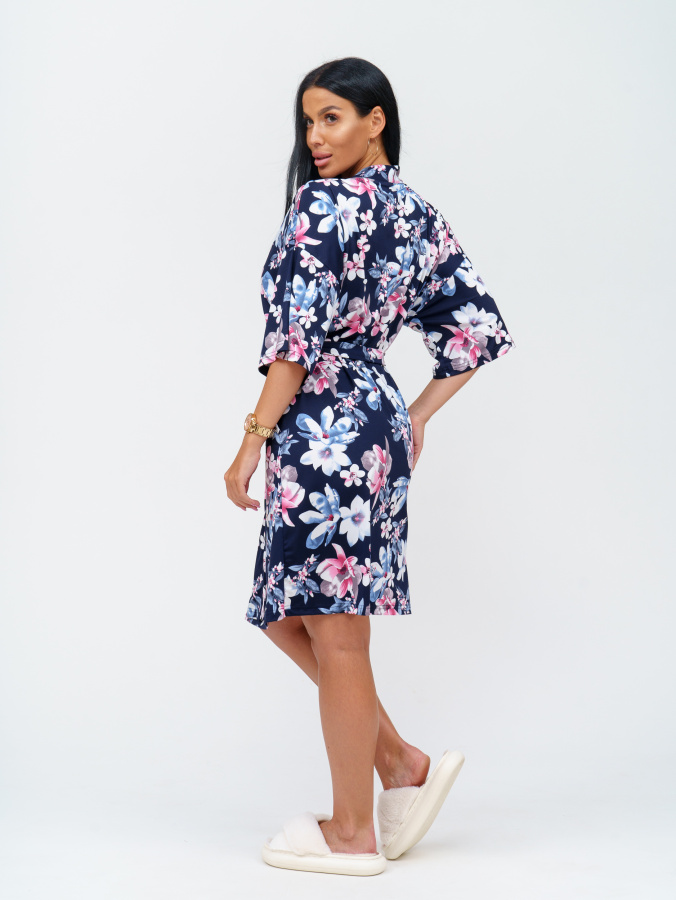 Токио(синий) халат