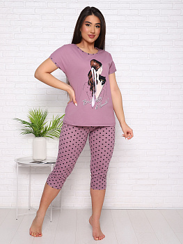 Этюд(лиловый) комплект р.50, 100% хлопок