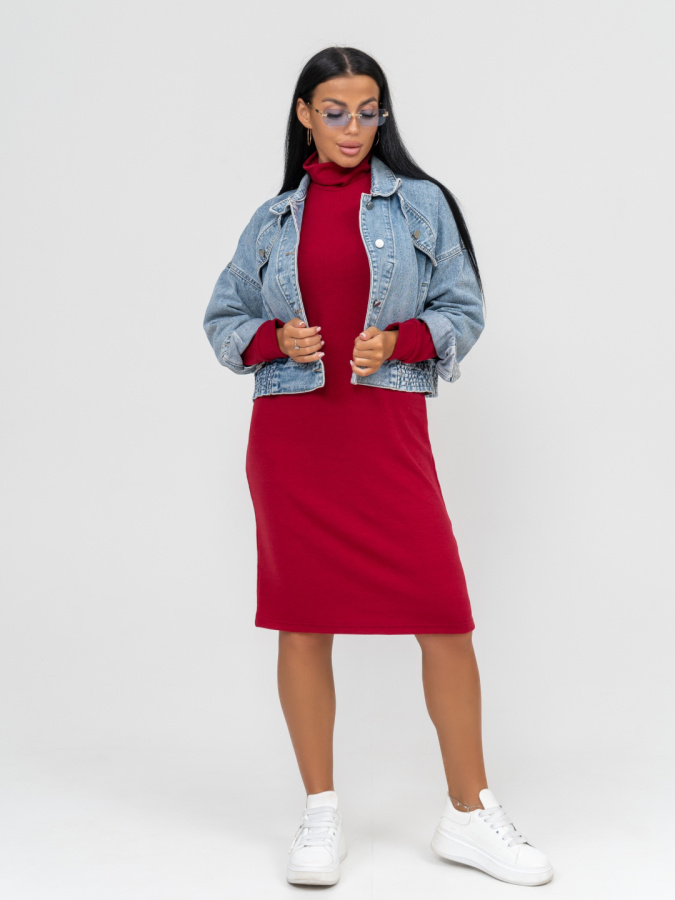 Мишель(бордо) платье