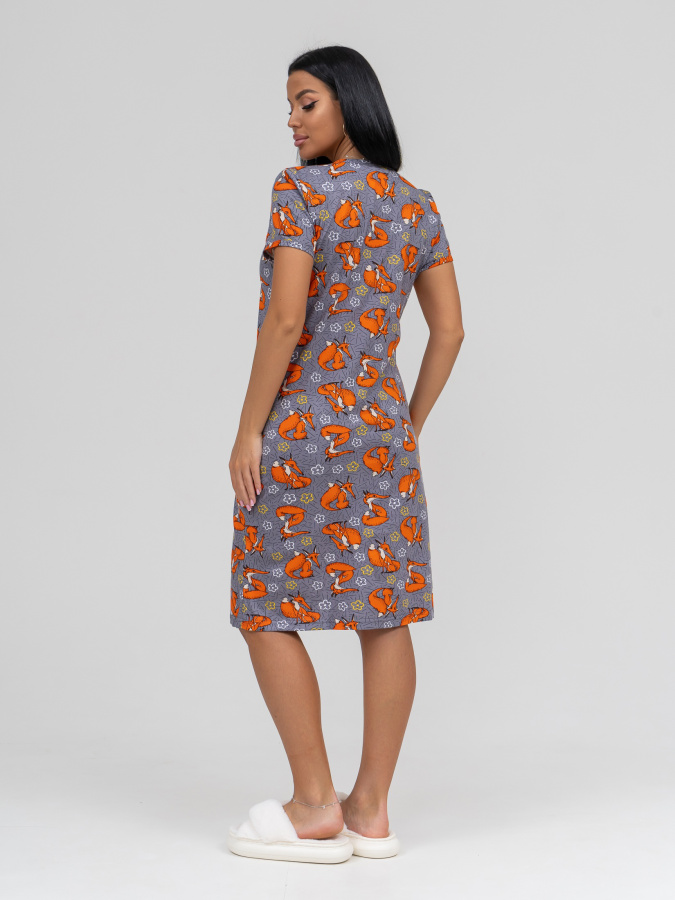 Лисички(серый) халат