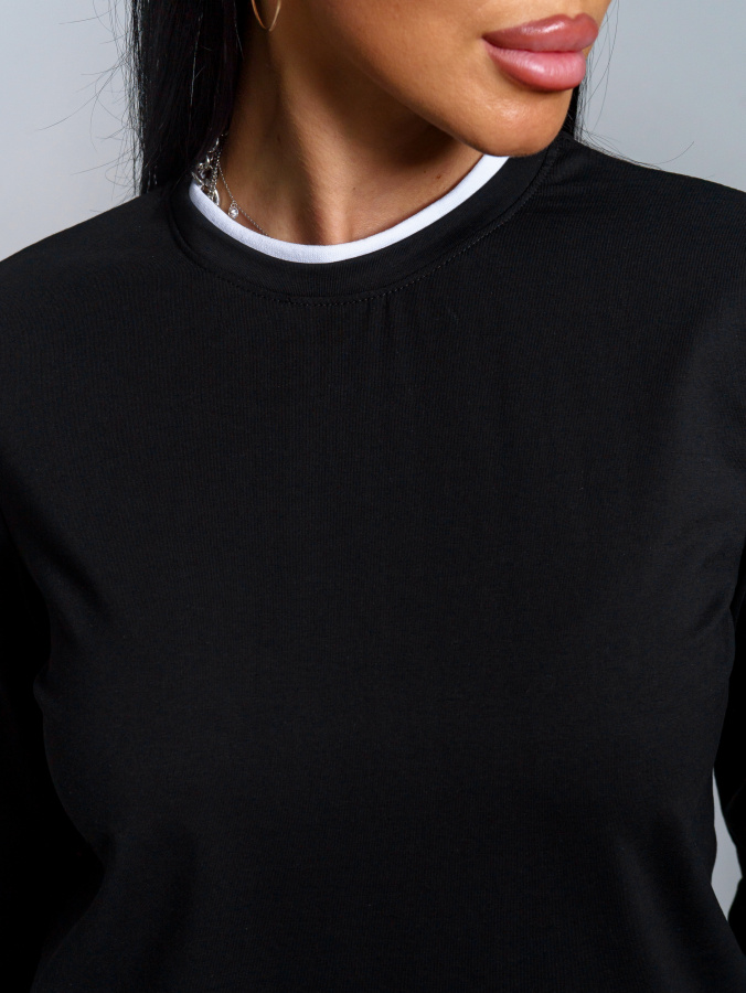 Рига(черный) лонгслив