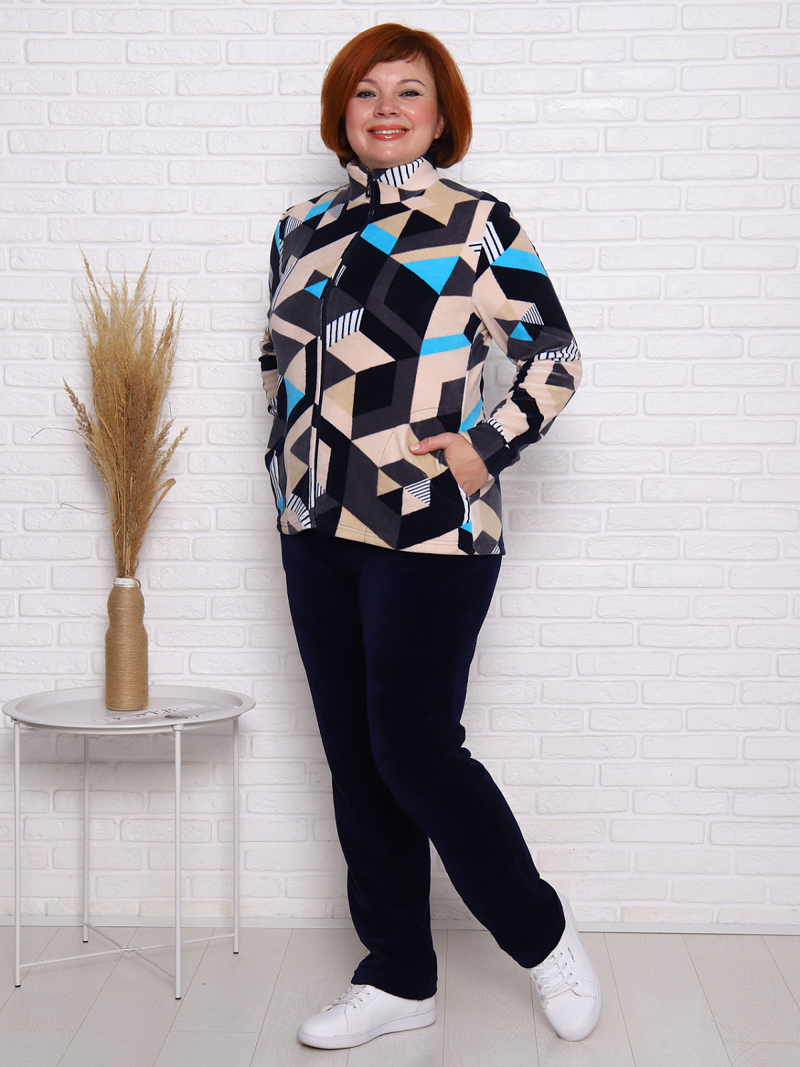 Форсаж(ромбы голубые) толстовка