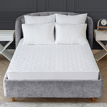 Наматрасники непромокаемые синтепон на рез. борт 30 90*200 микрофибра