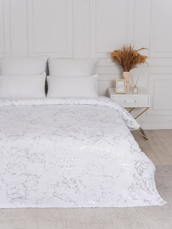 Мрамор(бел) плед велсофт