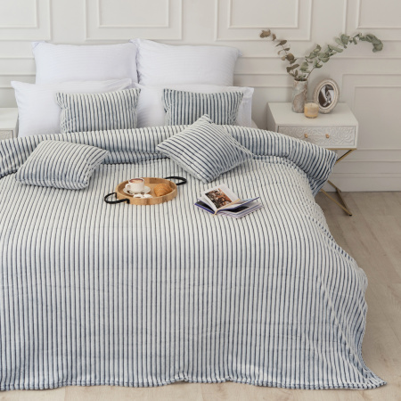 Вертикаль(ультрамарин) плед велсофт