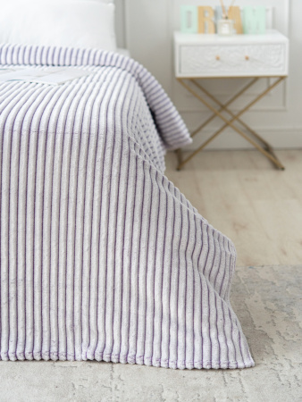 Вертикаль(сирень) плед велсофт