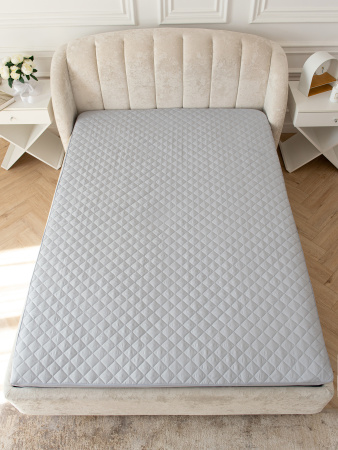 Наматрасник у/степ синтепон с бортом 30 микрофибра(серый)