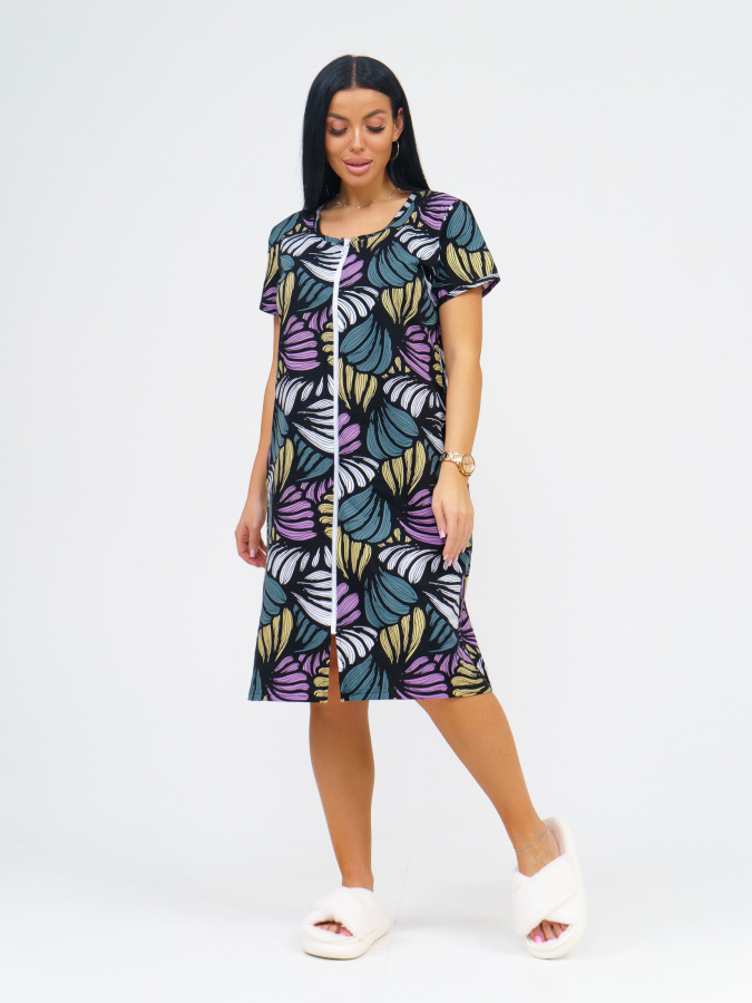 Пальма(фиолет) халат