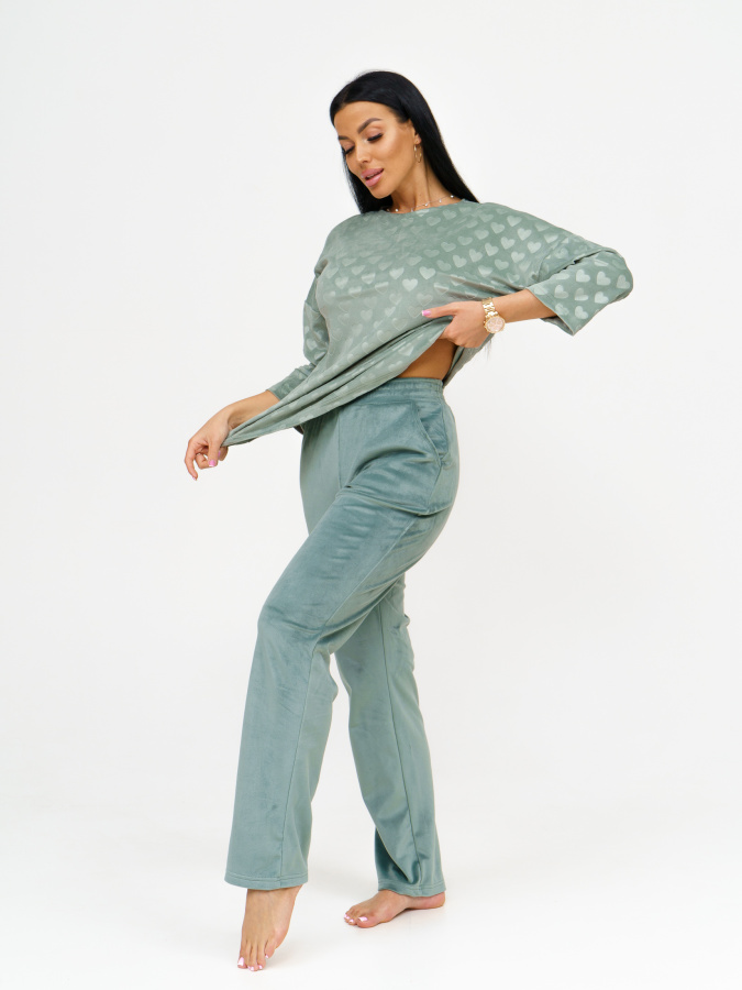 Комильфо(олива) костюм