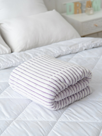 Вертикаль(сирень) плед велсофт