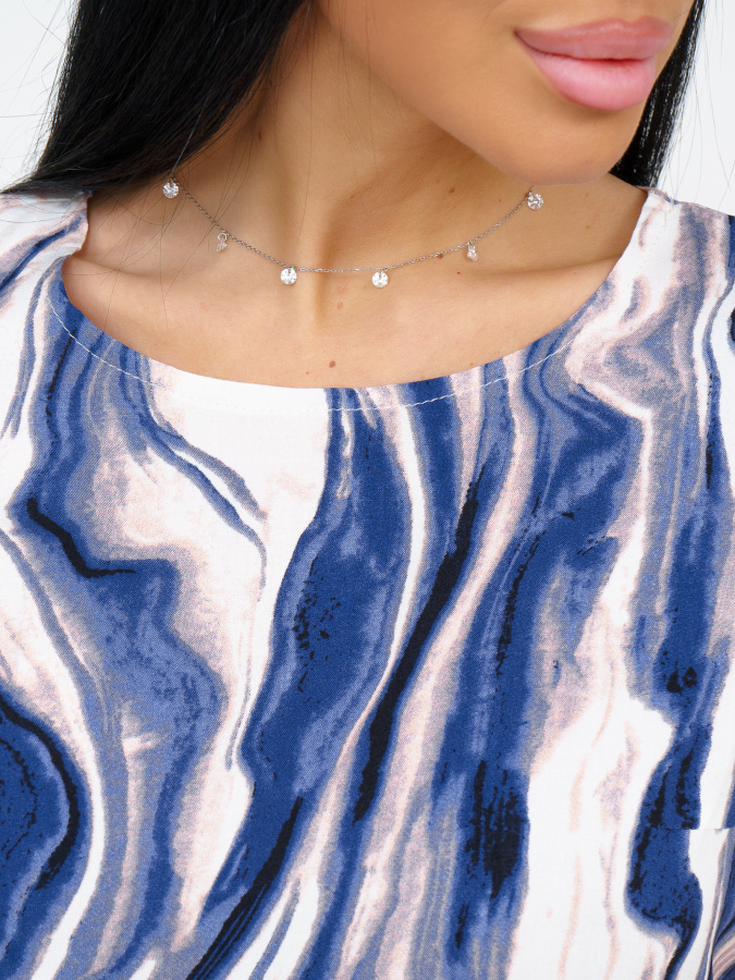 Ассоль(волна синий) платье