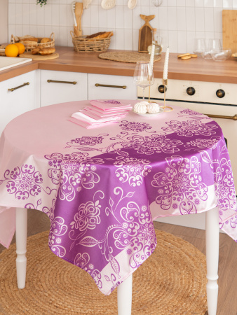 Розовый фламинго Скатерть+салфетка 30*30(6шт) трикот