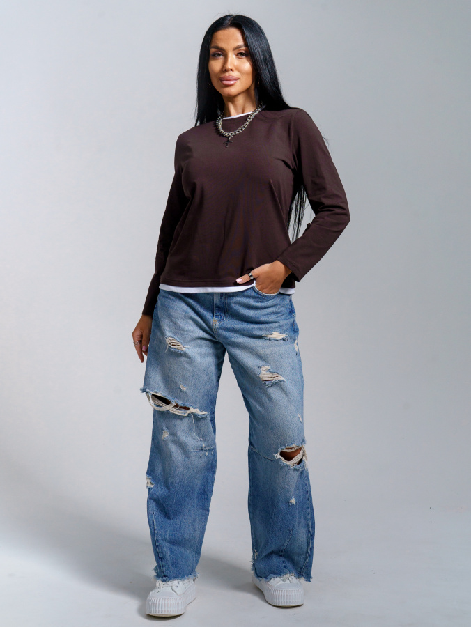 Рига(шоколад) лонгслив