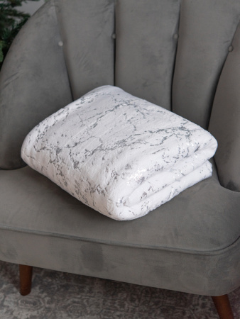 Мрамор(бел) плед велсофт