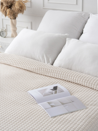 Мозаика(молоко) плед велсофт