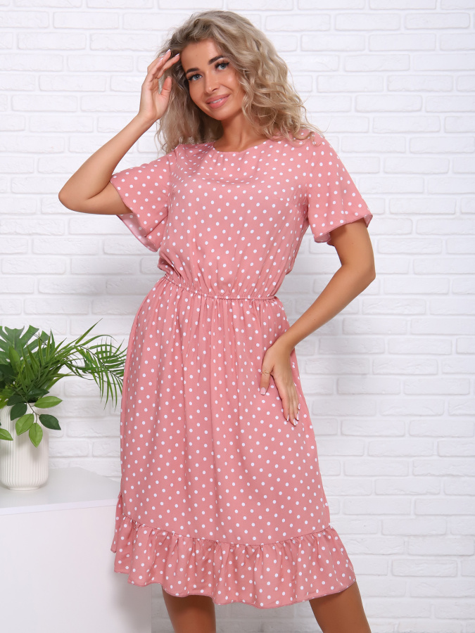 Кармен(пудра) платье