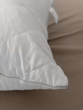 Подушка "Уют" микрофибра серебро