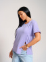 Асимметрия(лаванда) футболка