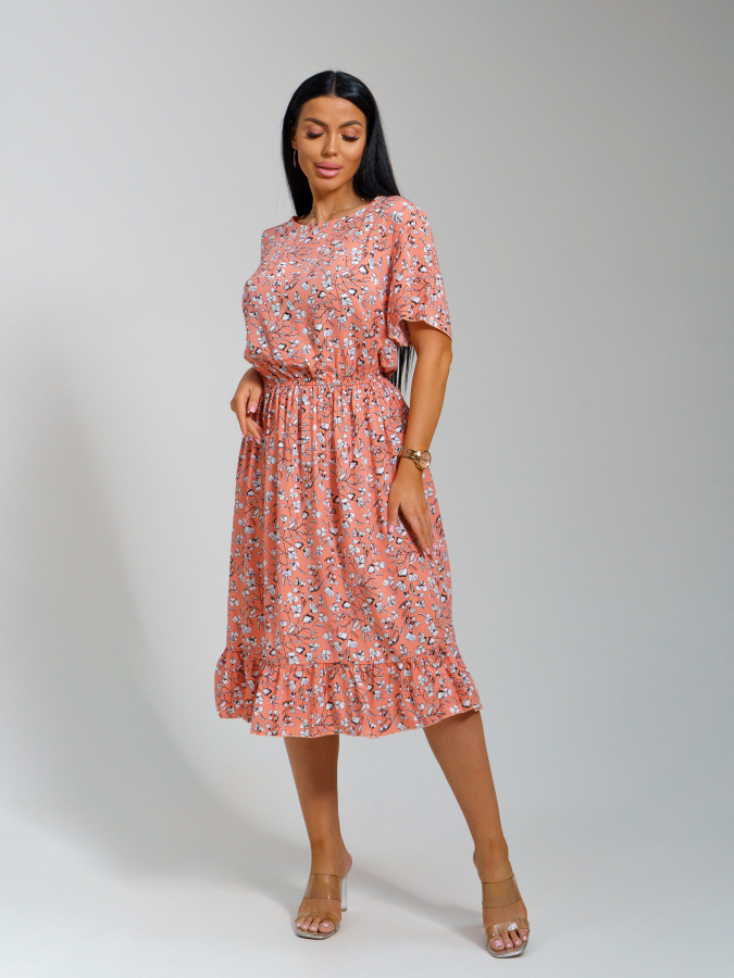 Кармен(коралл) платье