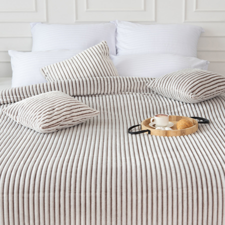 Вертикаль(пастель) плед велсофт