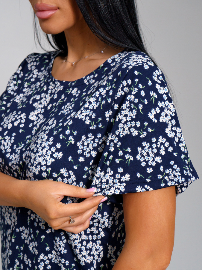 Романтика(незабудка) туника