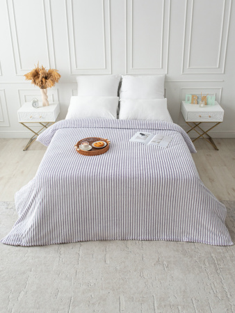 Вертикаль(сирень) плед велсофт