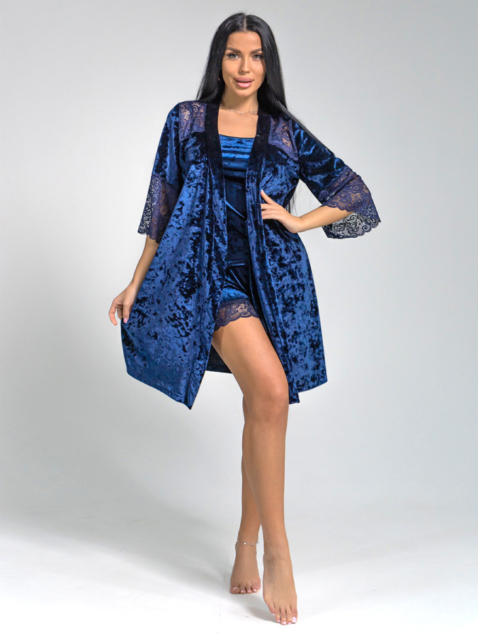 Юнона(индиго) пеньюар