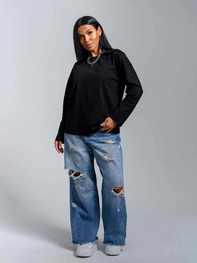 Лика(черный) лонгслив