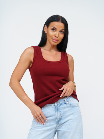 Мия(бордовый) майка женская
