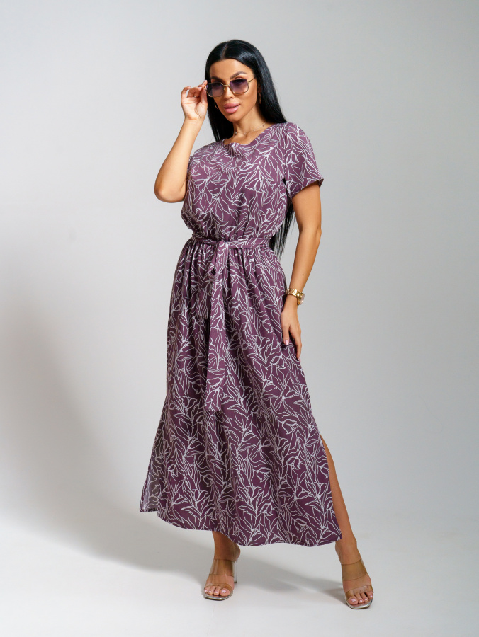 Белла(баклажан) платье