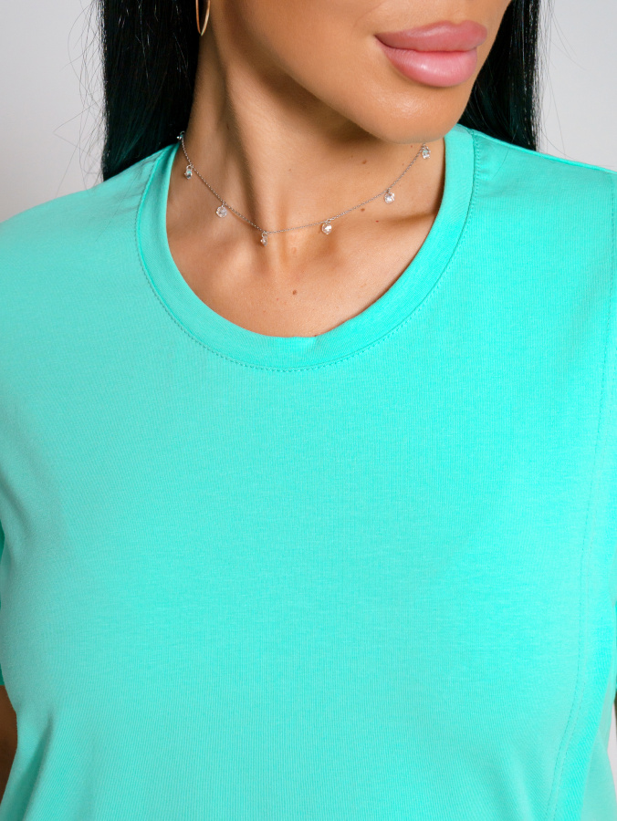 Асимметрия(аквамарин) футболка