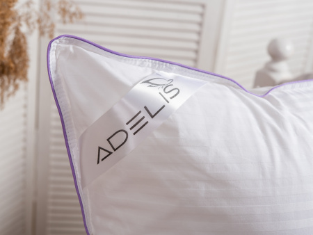 Подушка "Лебяжий пух" страйп-сатин