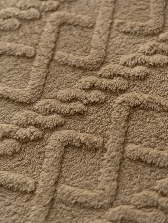 Ромбики(корица) плед велсофт