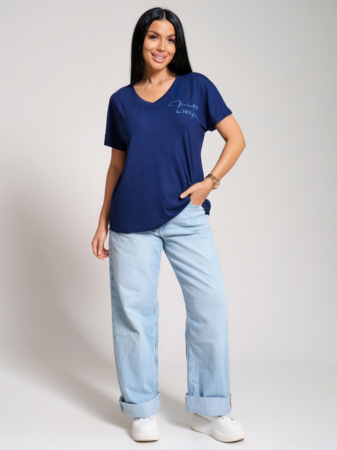 Оксана(синий) футболка