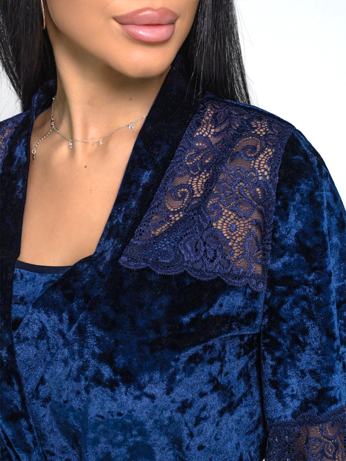 Юнона(индиго) пеньюар