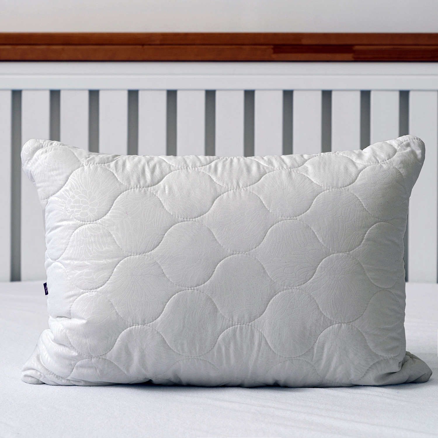 Подушка стеганая файбер м/ф (серая)