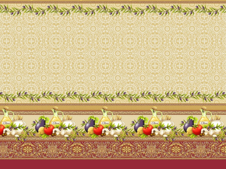 Скатерть "Изобилие" рогожка