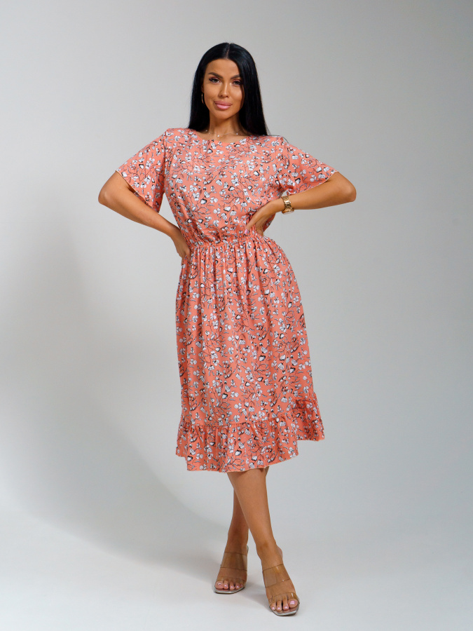 Кармен(коралл) платье