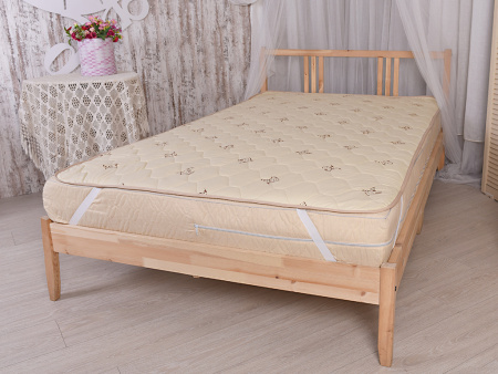 Наматрасник шерсть тик