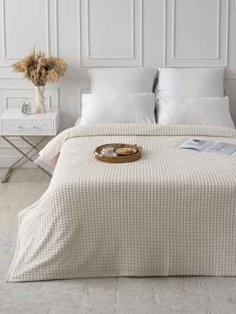 Мозаика(молоко) плед велсофт