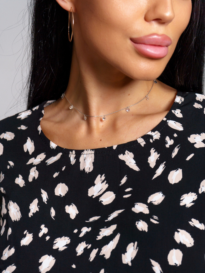 Ассоль(леопард черный) платье