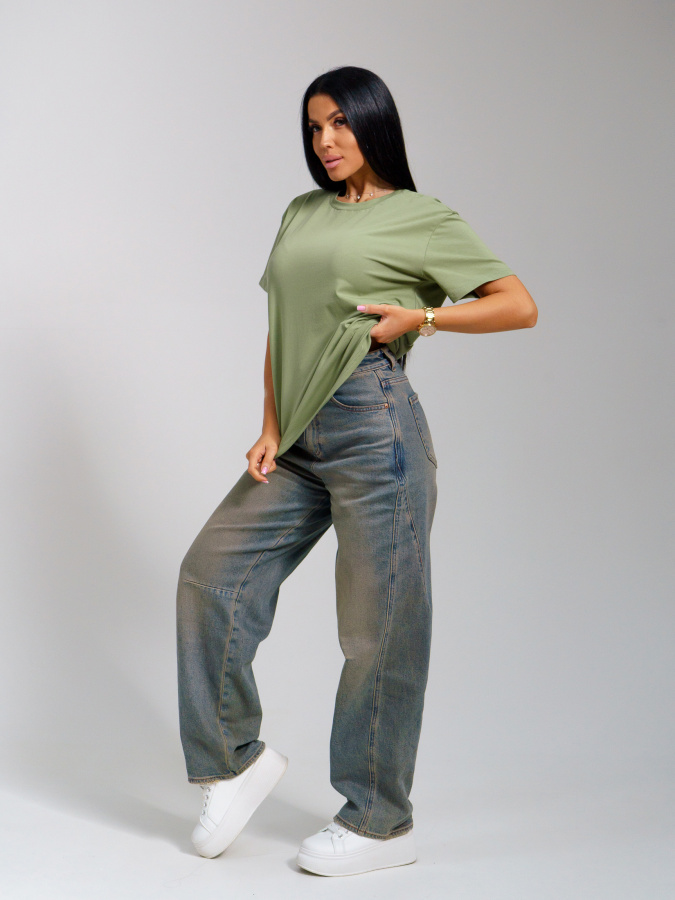 Оливия(олива) футболка