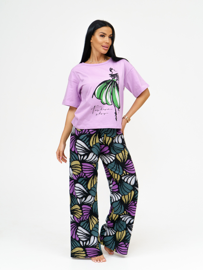 Танец(лаванда) футболка+брюки
